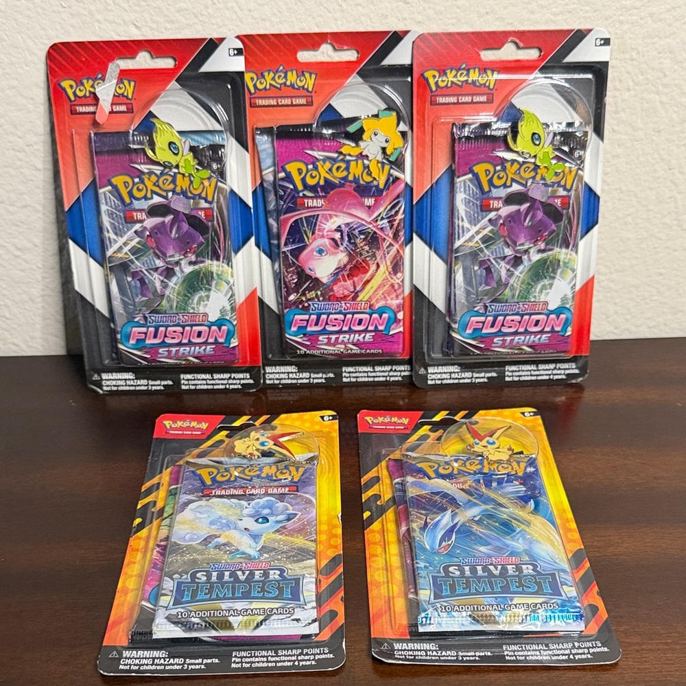 Pokemon Fusion Strike and Silver Tempest Packs Two pack bundles 10 booster packs